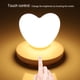 thumbnail image 3 of Preciosa forma de corazón LED luz nocturna USB carga táctil interruptor decoración lámpara blanca, 3 of 5