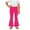 Hot Pink, variant on purcolt Girls High Waisted Flare Pants Stretchy Bell Bottom Leggings Yoga Bootcut Pants