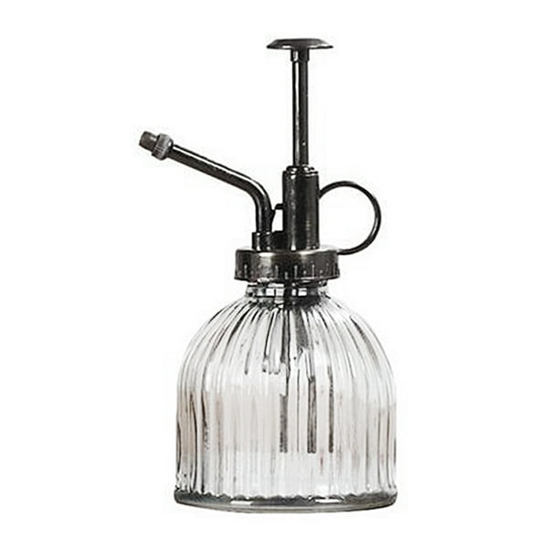 6.5" 11oz Vintage Decorative Plant Glass Water Spray Bottle with Top