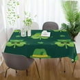 thumbnail image 6 of Coolnut St Patrick Shamrock Hat Tablecloth Rectangle Colorful Table Cloth Large Square Table Cover for Dining Kitchen Party 60"x120" Decor Gift, 6 of 7