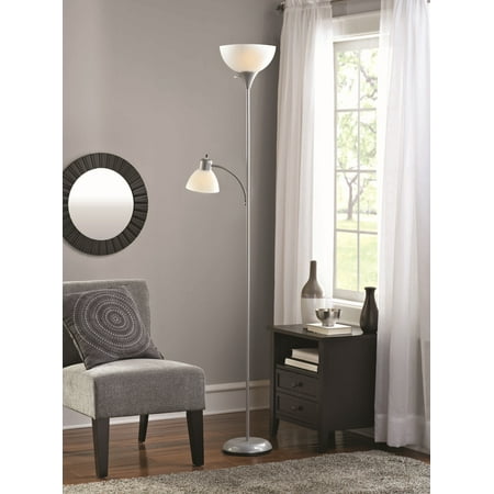 Mainstays Torchiere Floor Lamp With, Mainstays Etagere Floor Lamp