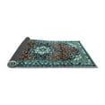 thumbnail image 2 of Ahgly Company Indoor Round Medallion Light Blue Traditional Area Rugs, 8' Round, 2 of 4