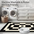 thumbnail image 5 of ODIKA 4'x6' Machine Washable Non-Slip Area Rug, Symmetrical Black and Beige High Traffic Rug, Black, 54002, 5 of 7