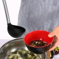 thumbnail image 6 of Unique Bargains 12.6" Silicone Soup Ladle Comfortable Stainless Steel Hand Kitchen Scoop Utensil Cooking Supplies Black, 6 of 6