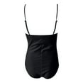thumbnail image 5 of QHFBli Women's Sexy Ruched Side One Piece Bathing Suit Scoop Neck Spaghetti Strap Swimsuits, 5 of 6