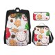thumbnail image 1 of Disketp Christmas Gingerbread Cookies Mochila Estampada de Gran Capacidad con Lonchera y Estuche, Set de 3 Piezas para Estudiantes, 1 of 7