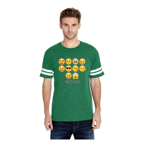 MmF - Mens Football Fine Jersey T-shirts, up to Size 3XL - Emoji Entourage