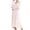 Pink, variant on Women's Long Sleeve Victorian Night Gown Sleep Shirt Lightweight Lace Backless Princess Vintage Strappy Backless V Neck Night Dress White X-Large