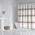 thumbnail image 2 of Christmas Tree and Bird Pattern Shower Curtain 72"x72" ,Bathroom Decorative Shower Curtains Set with 12 Hooks,Modern Waterproof Washable Shower Curtain, 2 of 6