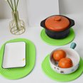 thumbnail image 1 of Woven Round Placemats Thermal Insulation Durables Table Insulation Coasterss Coasterss 3pcs, 1 of 6