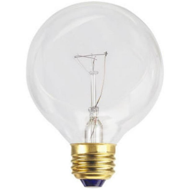 Globe Electric 70876 G25 25W Westpointe Clear Vanity Globe Light Bulb Pack of 12