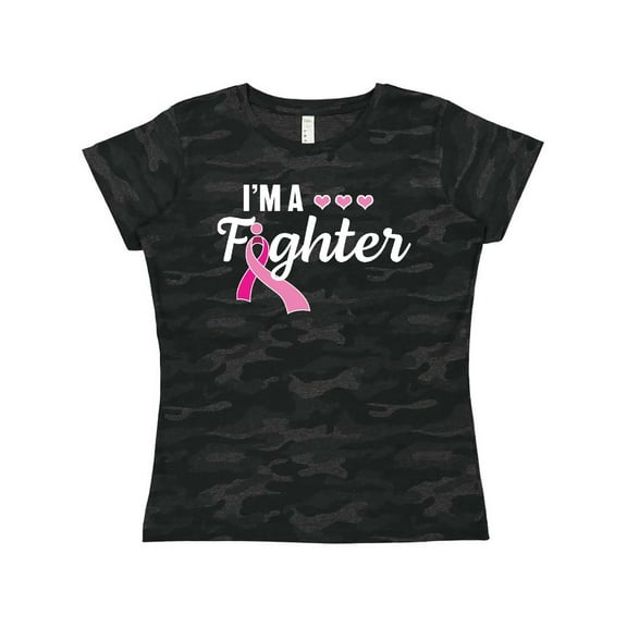 Inktastic Breast Cancer Awareness I'm a Fighter Women's T-Shirt