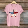 thumbnail image 2 of EINCcm 4th of July Tshirts for Women Fashion American Flag Print Short Sleeve Tops for Women Patriotic Blouse for Women, 2 of 3