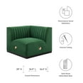 thumbnail image 5 of Conjure Channel Tufted Performance Velvet Left Corner Chair, 5 of 6
