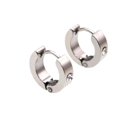thumbnail image 2 of Pendientes de Aro Huggie Fernando Inoxidable de Cristal 2 piezas, 2 of 8