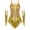 Gold, variant on Women Fringed Latin Salsa Dance Costume Sleeveless Sequins Leotard with Tassel Metallic Gloves Silver L