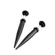 thumbnail image 5 of Pendiente de oreja Hugo Punk Rock Rivet 316L Acero inoxidable negro, 5 of 10