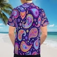 thumbnail image 6 of High Quality Hawaiian Shirts for Men Short Sleeve Aloha Beach Shirt Floral Summer Casual Button Down Shirts Blouses D6IK5O, 6 of 7