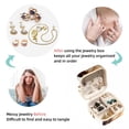 thumbnail image 4 of Horse Square Jewelry Box Organizer Display Case Necklace Bracelet Earring Holder Travel Portable Decorative Stand Storage Box for Rings Earrings Necklaces Bracelets - Girls Women Gift, 4 of 6