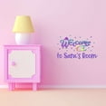 thumbnail image 3 of Beautiful Welcome Personalized Name Girls Love Beautiful Crown Prince Unicorns Royalty Sweet Dreams Decorating Holiday Gift Ideas Bedroom Wall Decal Sticker - Size: 20 In X 12 In, 3 of 5