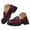 Red, variant on Womens Slip On Platform Penny Loafers Patent Leather Chunky Heeled Lug Sole Ankle Boots Business Casual Dress Shoes Red Size 7