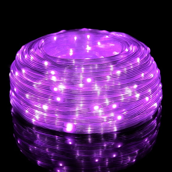 Outdoor Rope Lights 10m Purple LED Christmas Lights Outdoor Decor for Garden Decor for Bedroom, Tree, Christmas Lights Decor