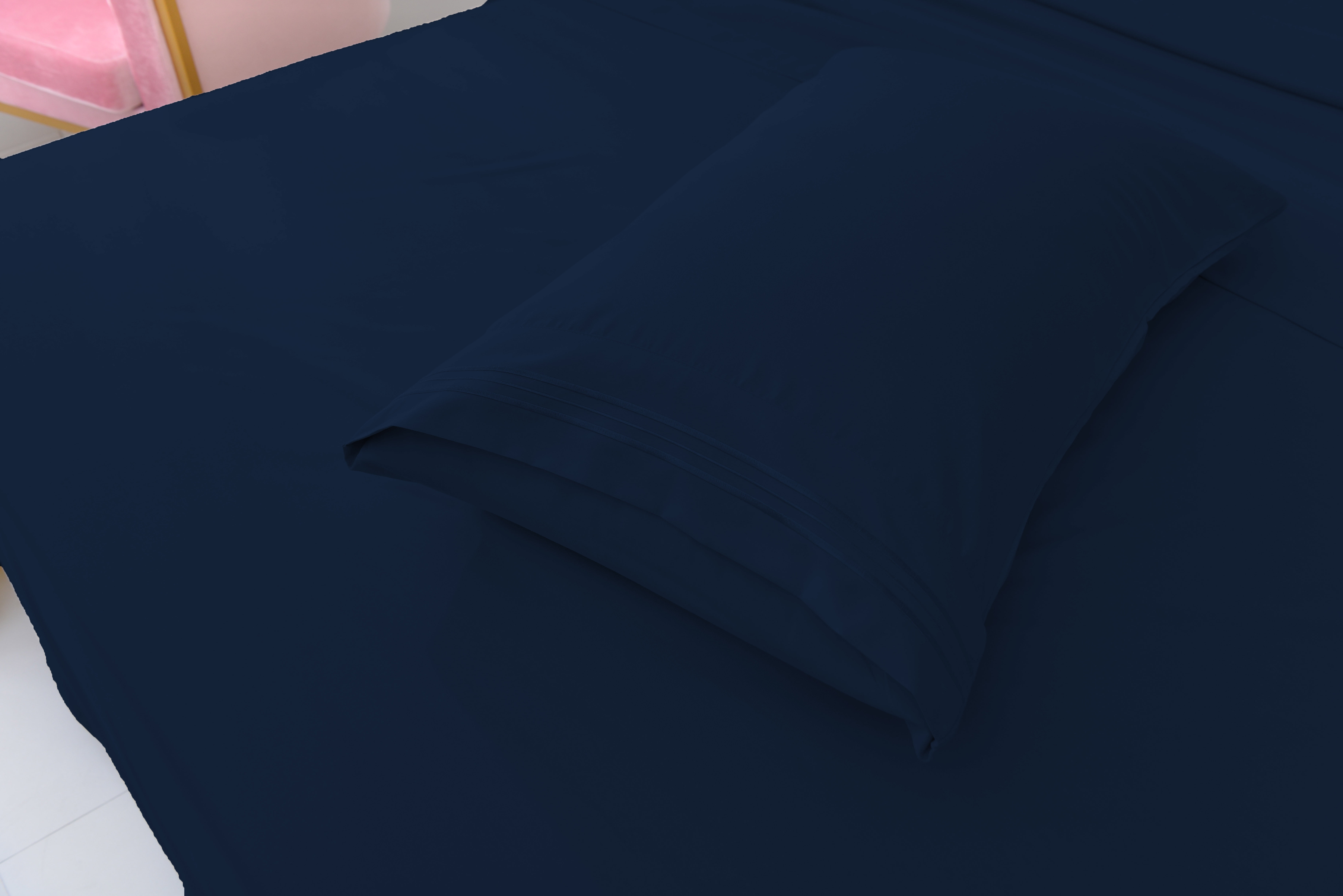6 Piece Rayon Made From Bamboo Sheet Set by OKAO, Calking Cobalt Blue Sheets - Wrinkle Free - Deep Pockets - Softer and Stronger Than Cotton - 1 Fitted Sheet, 1 Flat, 4 Pillowcases Cal King, Cobalt B.