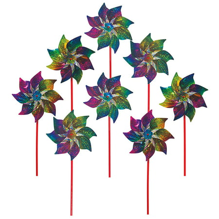Best Selling Rainbow Whirl Pinwheel - Bright Blended Rainbow Design - Mylar Material - 8 Piece Bags, In the Breeze item #2868 - Rainbow Whirl Mylar.., By In the Breeze Ship from