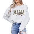 thumbnail image 2 of Trendy Camo Mama Sweatshirt - Distressed Camouflage Sweater for Mom - Coquette Bow Pullover Gray Sweatshirt Adult Medium, 2 of 7