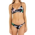 thumbnail image 4 of Hurley FLORA BLACK MULTI Juniors' Printed Strappy Bikini Swim Top, US Large, 4 of 4