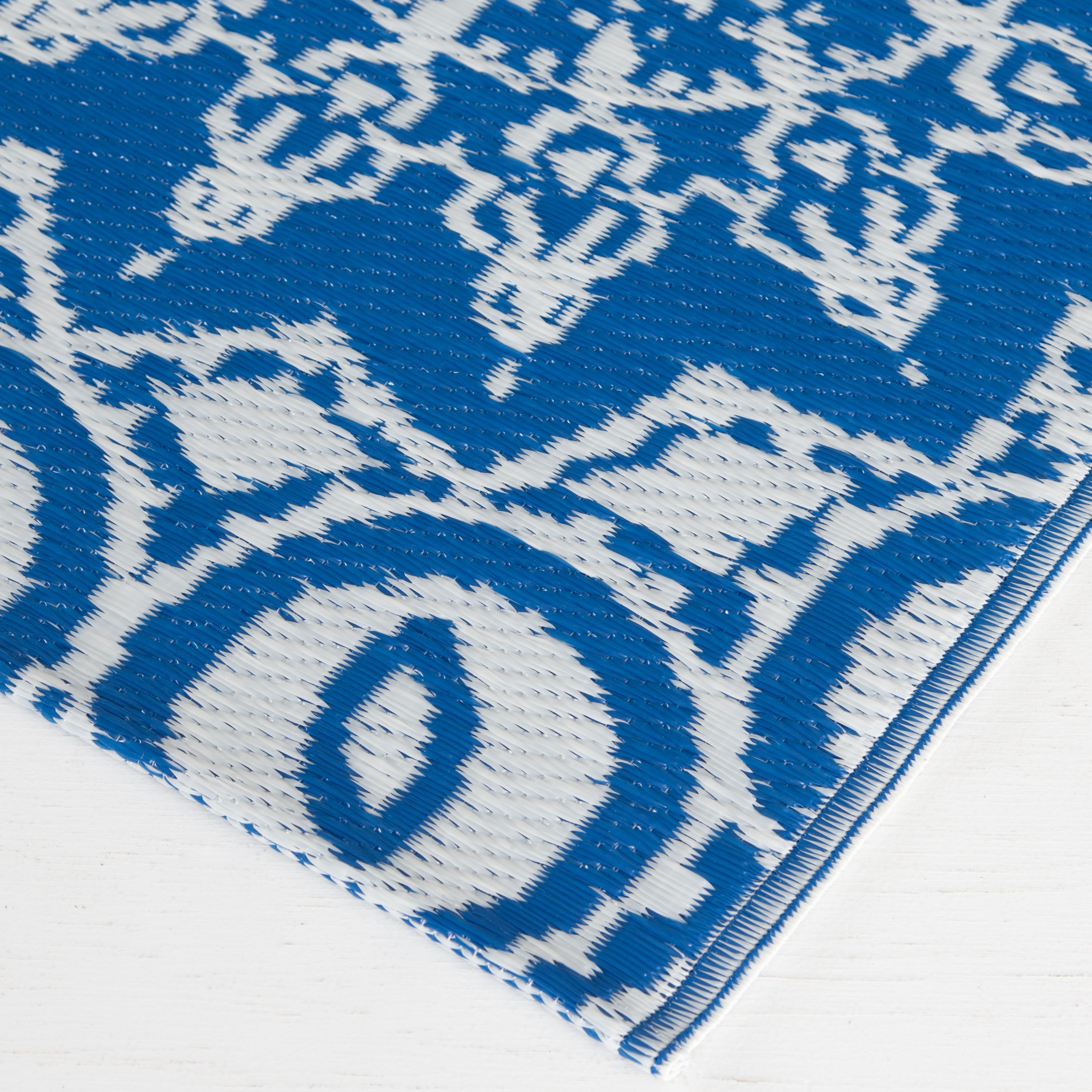 Mainstays 5x7 Blue Medallion Rug