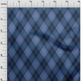 thumbnail image 3 of oneOone Cotton Poplin Twill Medium Blue Fabric Check Sewing Craft Projects Fabric Prints By Yard 56 Inch Wide, 3 of 4