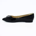 thumbnail image 4 of Black Patent Leather Pointed Toe Flats - 1936 Boutique Style 1752-W55, 4 of 8