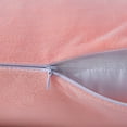 thumbnail image 3 of NTBAY 2 Pack Velvet Throw Pillow Cover, Soft Decorative Square Pillowcase, Cushion Cover with Hidden Zipper, 16"x16", Pink, 3 of 5