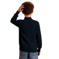 thumbnail image 7 of Lenpel Boys Girls' Turtleneck Sweaters Unisex Baby Toddler Fleece Lined Long Sleeve Pullover Sweater Tops Fall Winter Clothes(Black,8-9 Years), 7 of 7