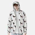 thumbnail image 2 of Yiaed Dachshund Dog Print Sun Shirts UPF 50+ Protection Hoodie Rash Guard Shirt UV Shirt Long Sleeve Fishing Outdoor Lightweightase-XX-Large, 2 of 5