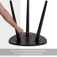 thumbnail image 4 of Bond Solid Mango Wood Triangle End Table 18 x 20 Inch Black, 4 of 8