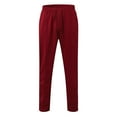thumbnail image 5 of Zylarhe Casual Pants for Men Male Solid Color Long Trousers Tether Pants Sports Street Casual Trousers Band Size, 5 of 8
