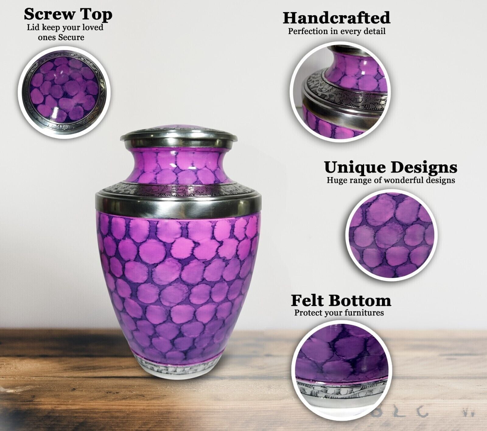 Cloud Fire Cremation Urn Metal Engraved Funeral Jar Box For Human And Pet Ashes Large Size Cremation Urn