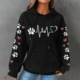 thumbnail image 2 of Ugly Christmas Sweater Sweatshirts for Women Loose Fit Hoodie Clearance Crewneck Sweatshirts Long Sleeve Tshirts Shirts Fashionable Women's Printed Pullover Round Neck Top, 2 of 4