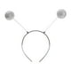 thumbnail image 1 of Diadema alienígena con purpurina gruesa, diadema marciana para juegos de rol y cosplay. plata, 1 of 3