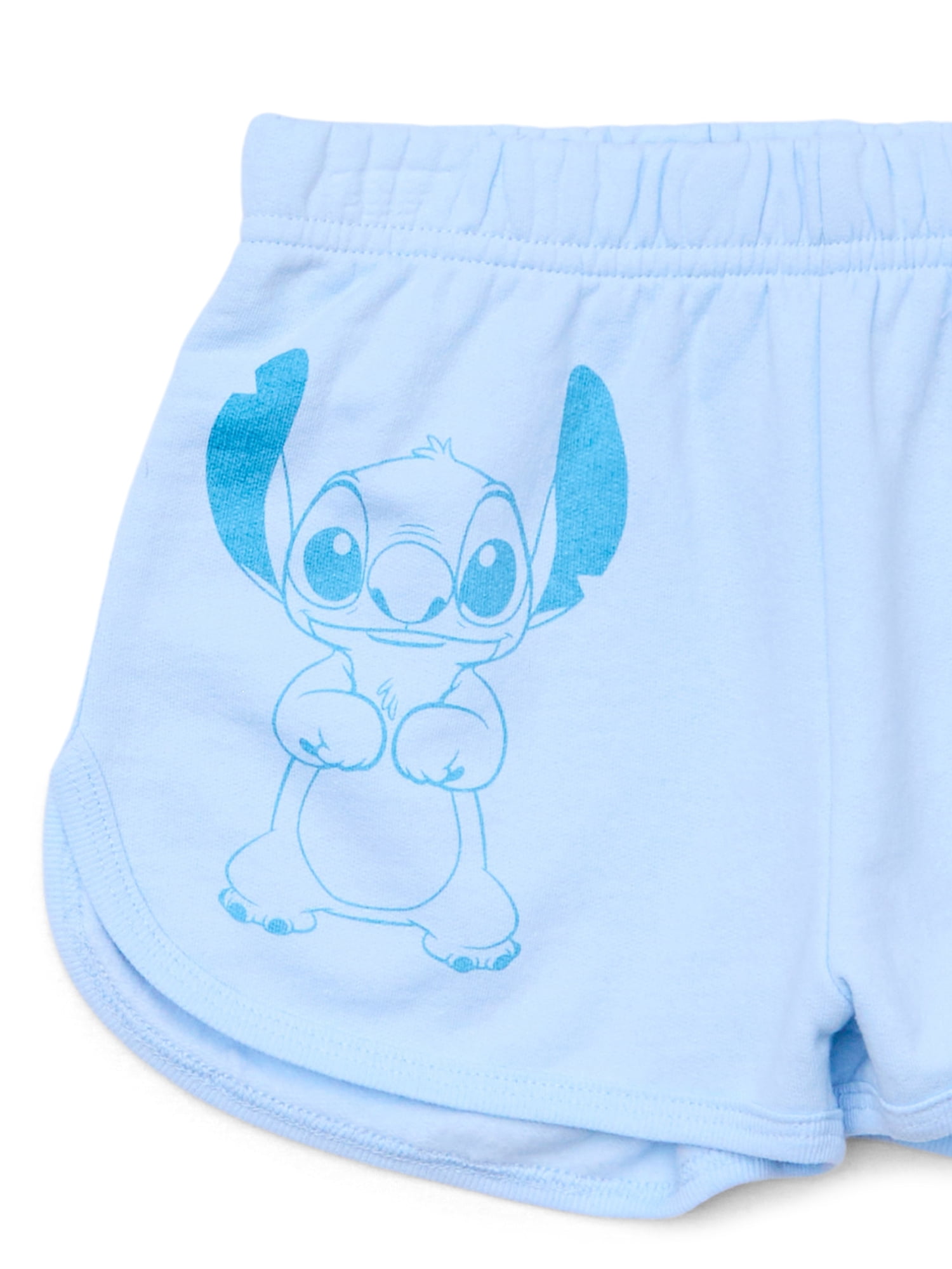 Stitch Girls Graphic Sweatshirt and Shorts Set, 2-Piece, Sizes 4-16