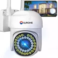 thumbnail image 1 of Sjrohe Cámara De Seguridad De 360° 1080p Wifi Hd Con Alarma Dpb10 Con Resolución De Visión Nocturna Incluida Blanca, 1 of 8