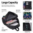 thumbnail image 4 of Bingfone Abstract Bright Pineapple Fruit Retro for Backpack Lunch Bag Pencil Case Set, Large Capacity School Backpack Combination Three-piece Set, Unisex, 4 of 7