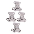thumbnail image 6 of FONDOTIN Smooth Silver 304 Stainless Steel Butterflies Latches, Easy Install, for Wooden Boxes, 6 of 8