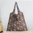 thumbnail image 4 of Tote Bag Eco-friendly Large Capacity Portable Print Square Storage Polyester Foldable Design Beach Bag Vacation Use, 4 of 9