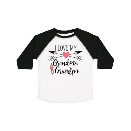

Inktastic I Love My Grandma and Grandpa Heart and Arrows Boys or Girls Toddler T-Shirt