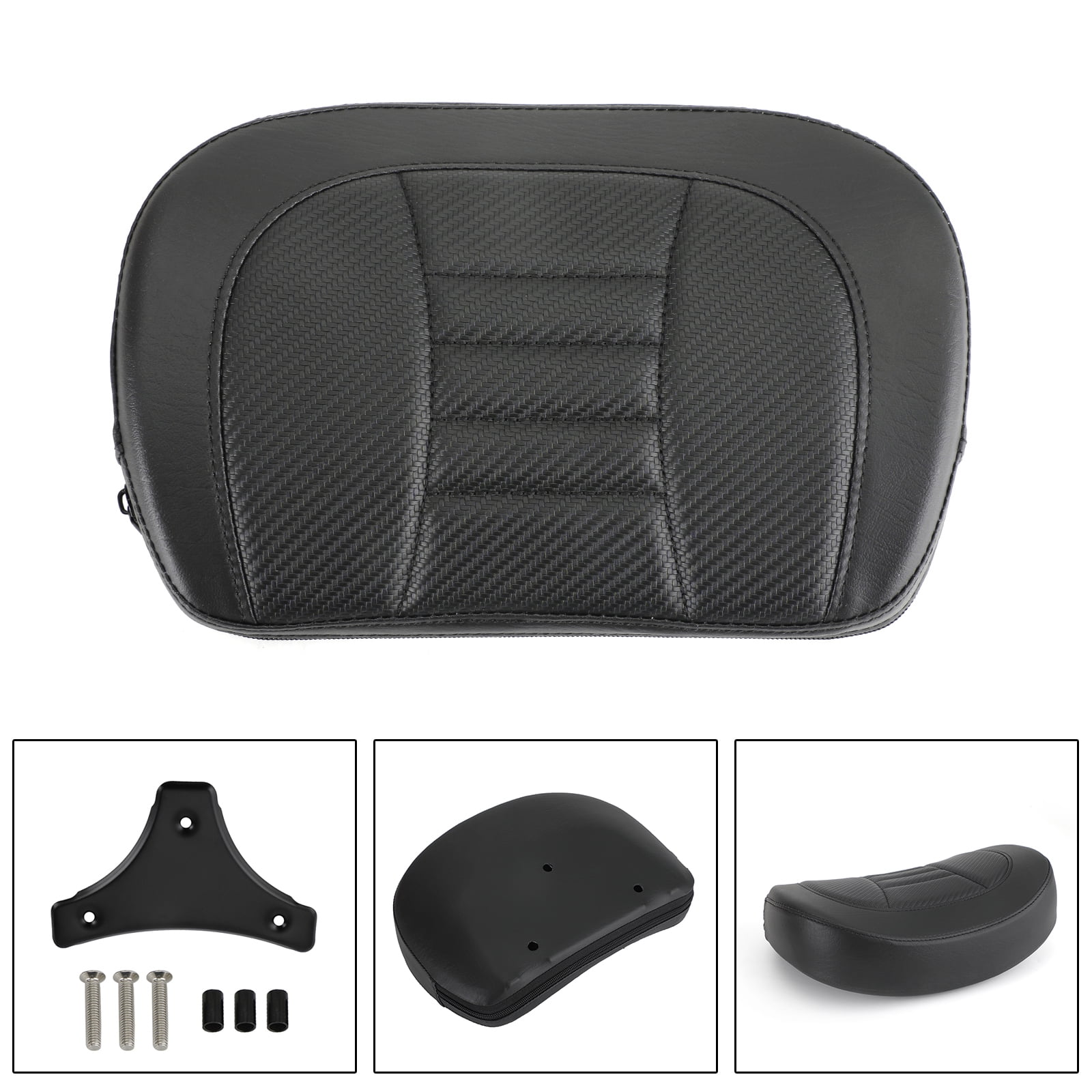 Driver Rider Sissy Bar Seat Backrest Pad for CVO Street Glide FLHXSE