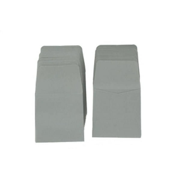 100 Grey Archival Paper Coin Envelopes 2x2 by Guardhouse, Acid and