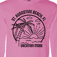 thumbnail image 4 of Inktastic Summer Vacation Mode St. Augustine Beach Florida Long Sleeve T-Shirt, 4 of 5